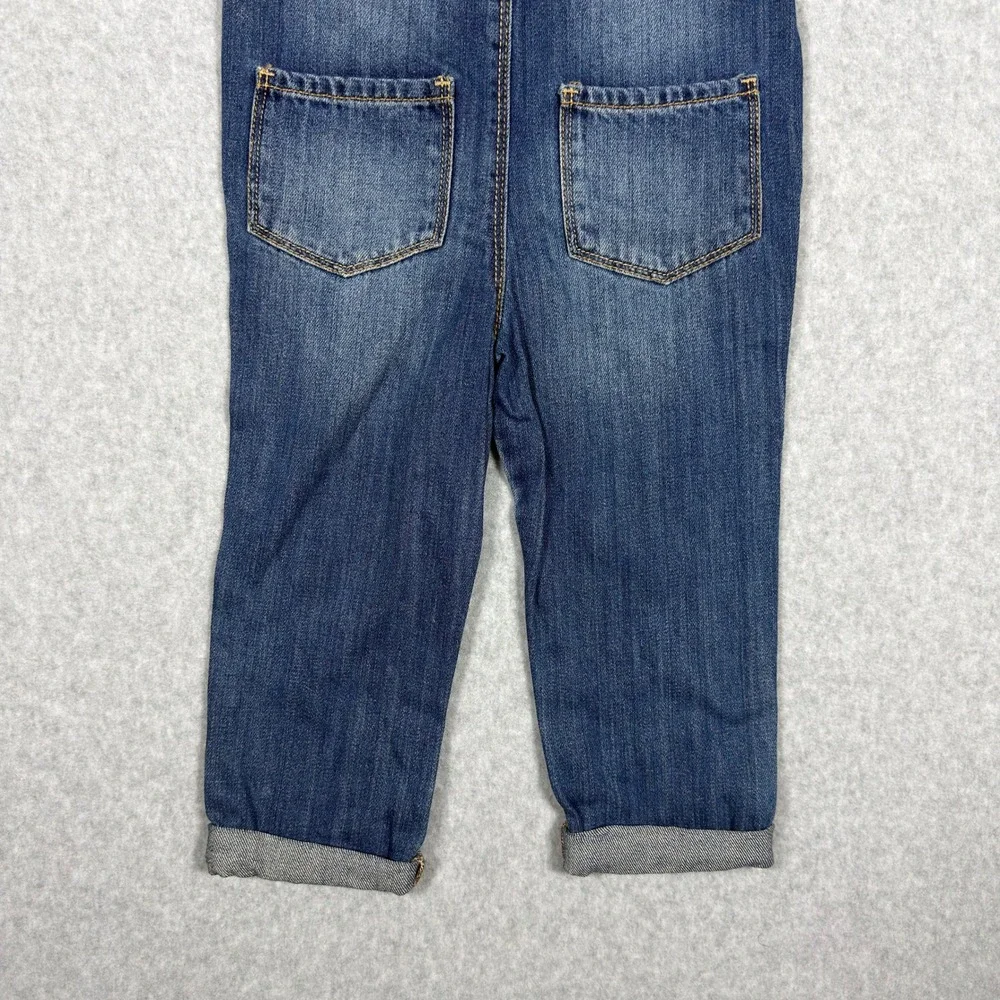 OshKosh Bgosh Kids Blue Denim Heart Pocket Overalls 3T OKT23769-3T